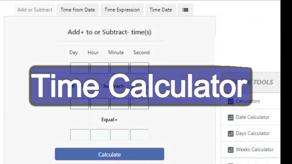 simple time calculator